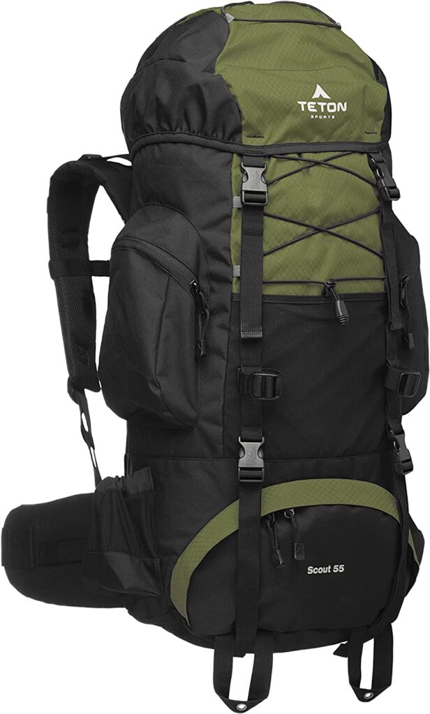 Mochila para camping TETON 55 L