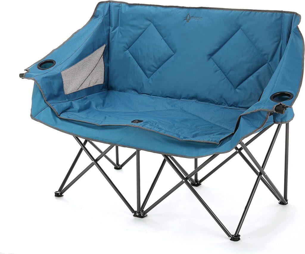 Silla de camping doble plegable portátil ARROWHEAD OUTDOOR